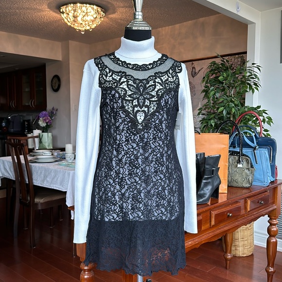 3 for $30 💖 Arianne Size Small Black Lace Lingerie Slip Dress Nighty - Picture 1 of 13